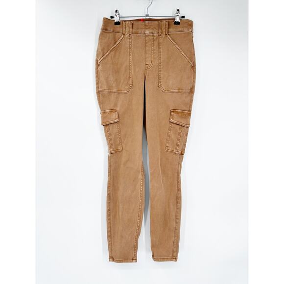 Spanx Stretch Twill Cargo Pant Honey Glow Size L - Picture 2 of 5
